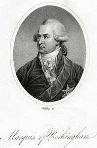 De Markies van Rockingham, gegraveerd door William Ridley, uit 